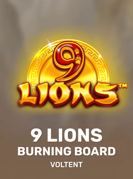 9 Lions Burning Board game tile